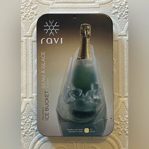 @Razi portable ice bucket. NWT, color is transparent, great for wine, etc.